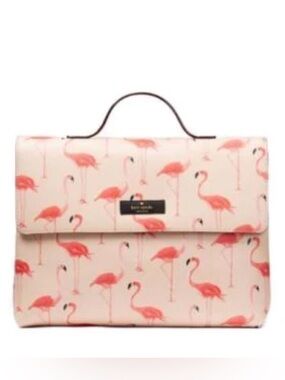 Kate Spade Flamingo Shore Street Lita Makeup Bag Cosmetic Travel Case- Rare